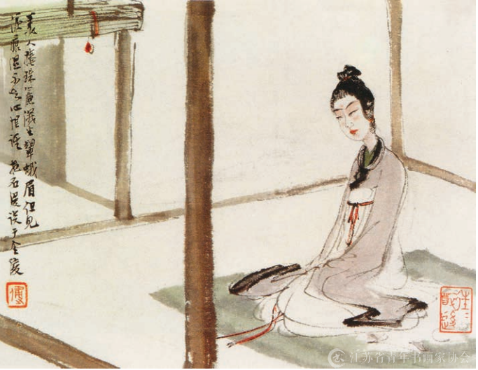 金陵已故画家傅抱石笔下的情与怨